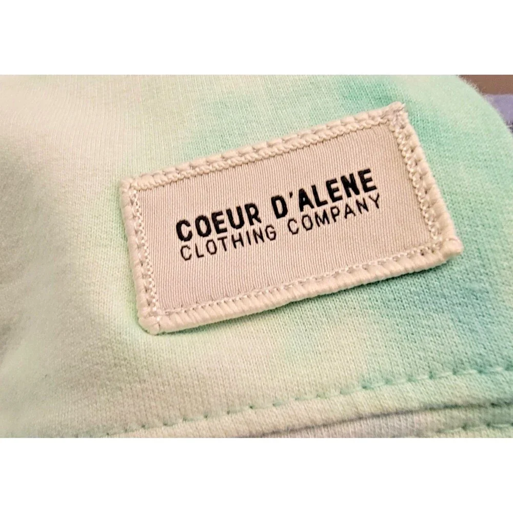 Tie-Dye Cropped Women's Hoodie 2XL Y2K Hippie Activewear Boho Colorful Retro Fun - Picture 6 of 6